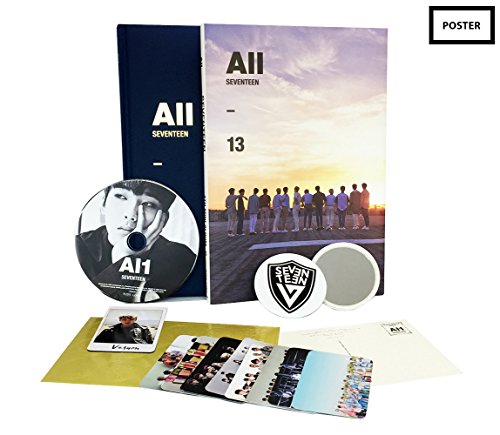 SEVENTEEN 4th Mini Album AL1 [ ALL (13) ] CD + Folded Poster +
